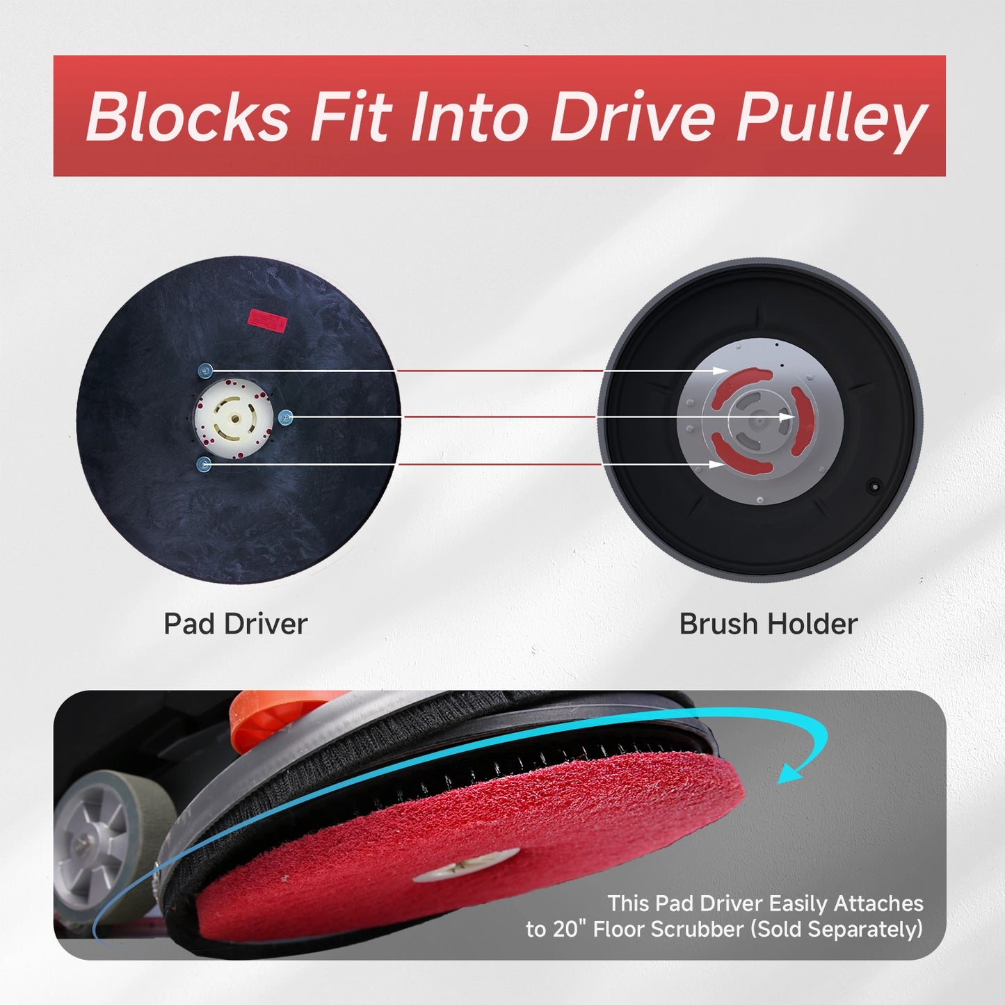 19inch Pad Driver For Floor Scrubber