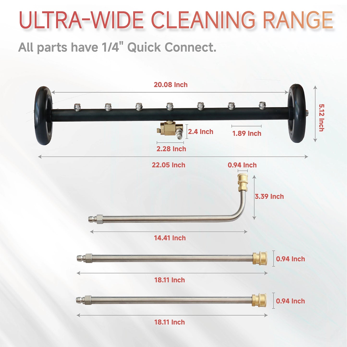 20 Inch Dual Handle Surface Cleaner
