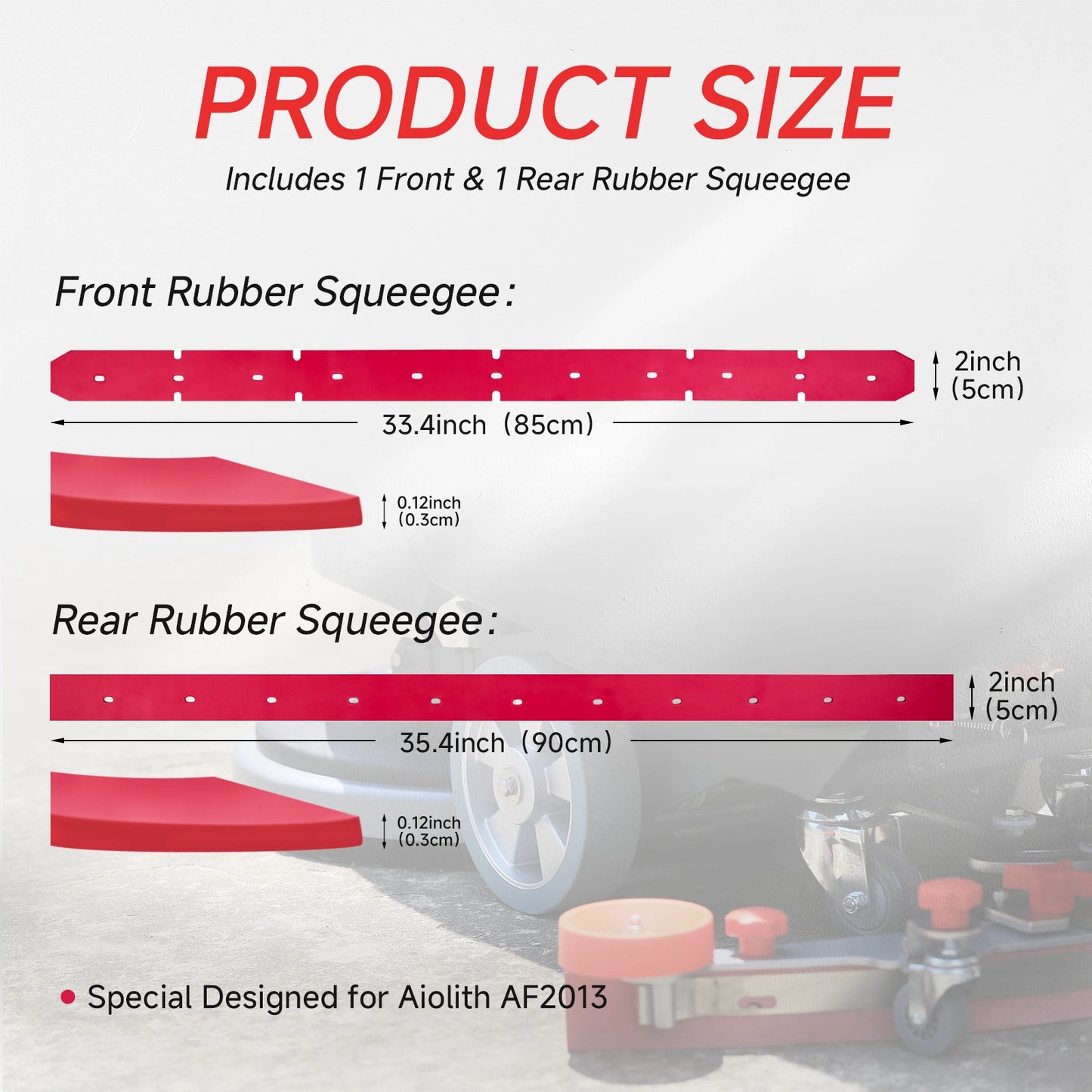 AF2013 Floor Scrubber Squeegee