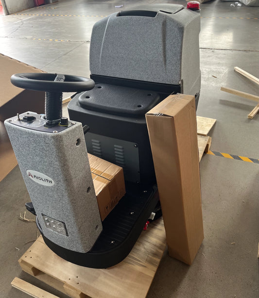 AF2225 Micro Ride-On Floor Scrubber Dryer – 22” Lithium Cleaning Machine, 25 Gal Tank