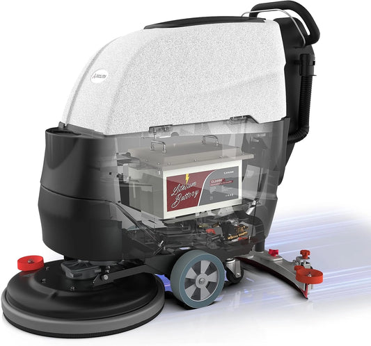 AF2217 walk behind floor scrubber with battery