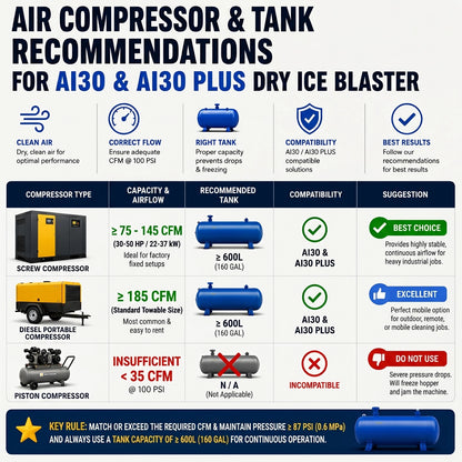 AI30 Plus Dry Ice Blasting Machine · 2-in-1 Industrial Cleaning Kit