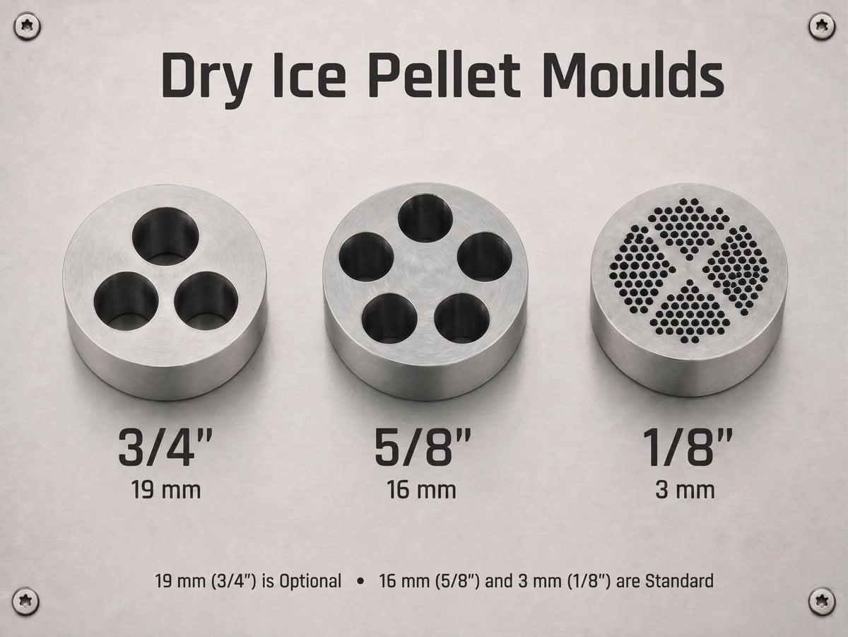 aip50 dry ice pelletizer pellet output
