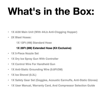 AI30 Plus Dry Ice Blasting Machine · 2-in-1 Industrial Cleaning Kit