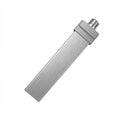 DN22 Wide Flat Aluminum Nozzle (1.7" Spray Width) – for Dry Ice Blasting Machines