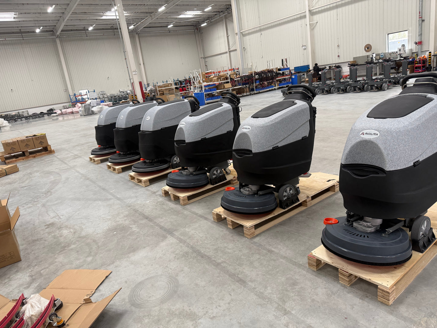 AF2013 Walk-Behind Compact Floor Scrubber – 20” Lithium Commercial Cleaning Machine