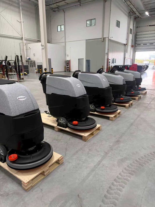 AF2217 Self-Propelled Floor Scrubber Machine, Lithium Battery, 22 in Cleaning Width, 17 Gal Tank, 38,000 sq ft/hr