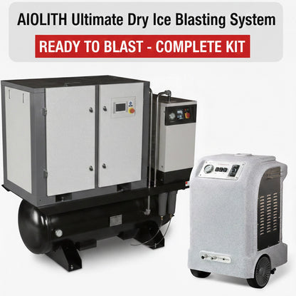 AR20-COMBO air compressor and AI30 dry ice blaster combo