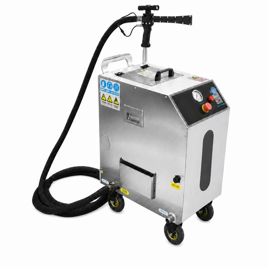 AIOLITH AI50 Industrial Dry Ice Blaster, Abrasive-Ready, 55 lb Hopper, Up to 5.5 lb/min Output