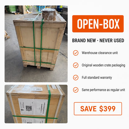 Brand-new AIOLITH AI30 open-box dry ice blaster packed in its original wooden shipping crate