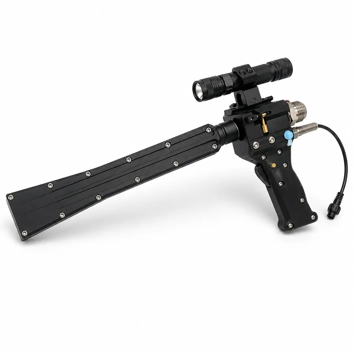 Aiolith DN30-FG dry ice blasting gun with DN30-F wide fan nozzle