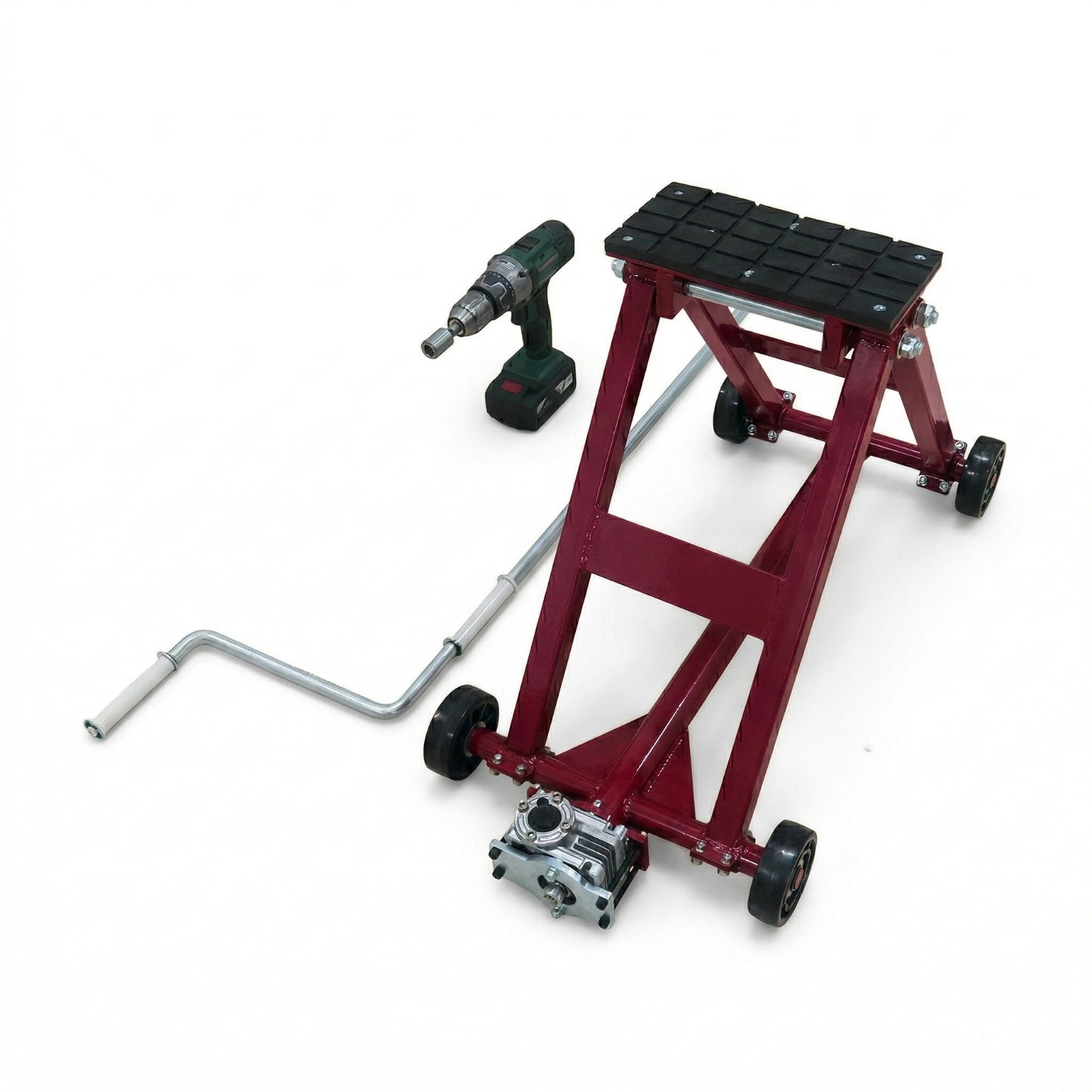 ACL2025 Portable Car Lift 4400 lbs with 5500 lbs Scissor Jack, 3-Stage Telescopic Garage Lift