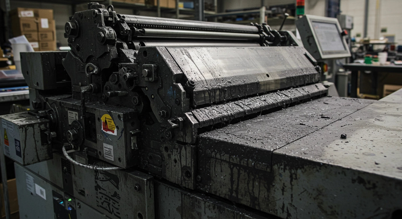 dry ice blasting printing before