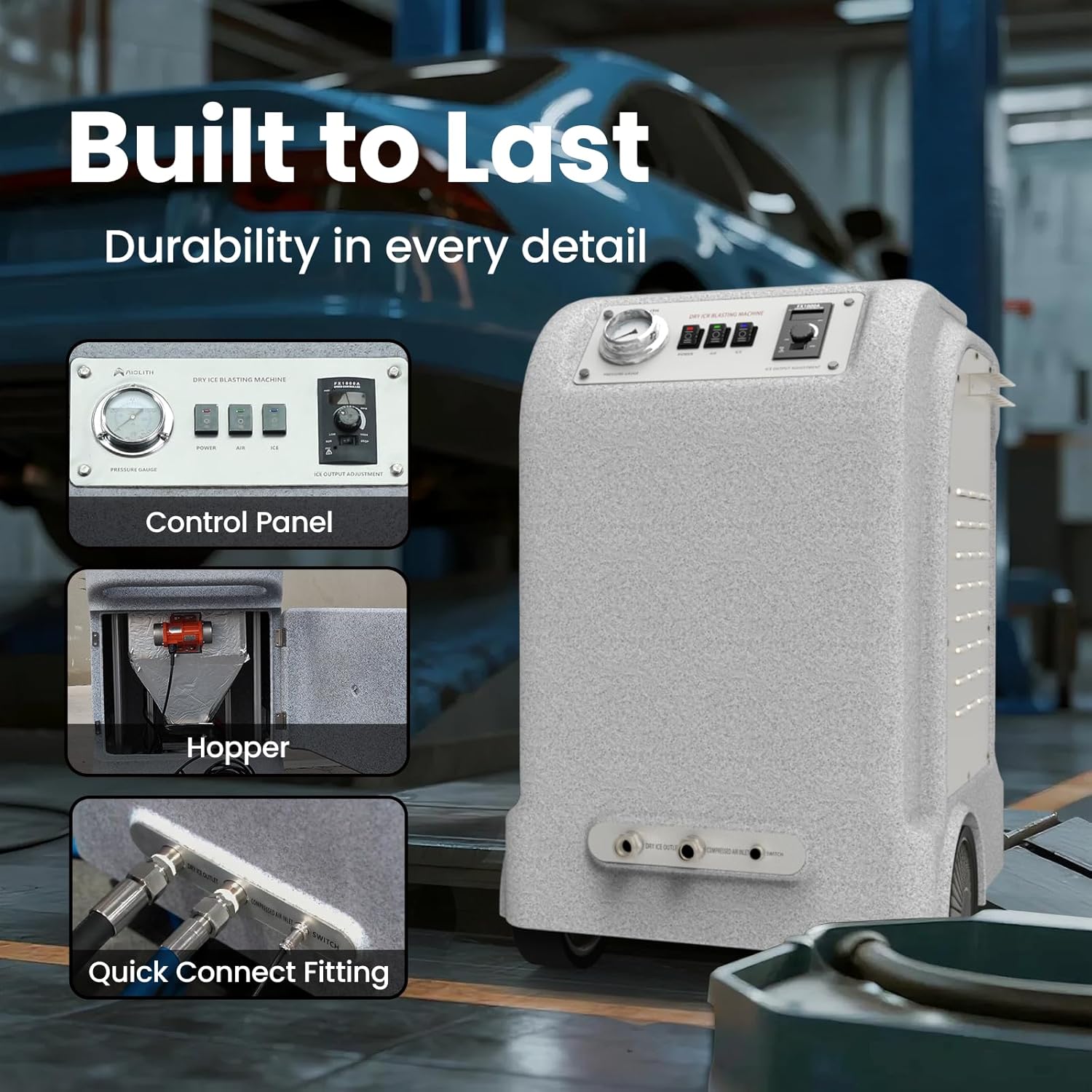 AI30 Plus Dual-Hose Dry Ice Blasting Machine for Industrial