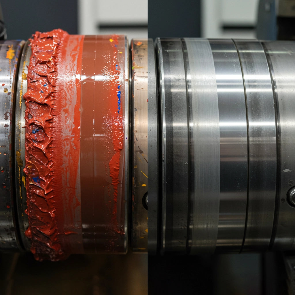 dry ice blasting printing cylinder