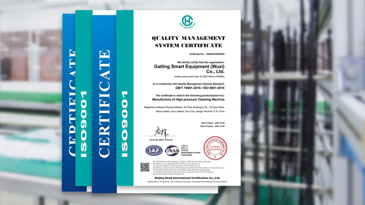 High Pressure Washers Certifications
