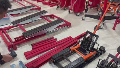 ACL2025 Portable Car Lift 4400 lbs with 5500 lbs Scissor Jack, 3-Stage Telescopic Garage Lift