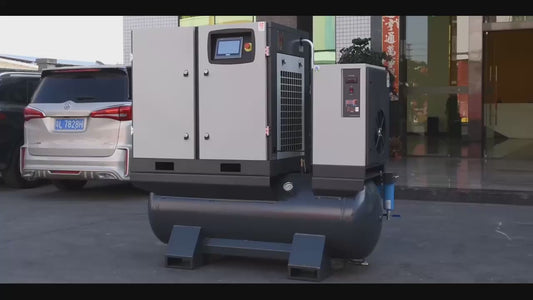 AI30 Dry Ice Blasting System + 20HP 4-in-1 Air Compressor | 91 CFM