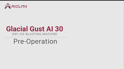AIOLITH AI30 Dry Ice Blasting Machine, 44 lb Capacity, Anti-Clogging, Rust-Resistant Housing