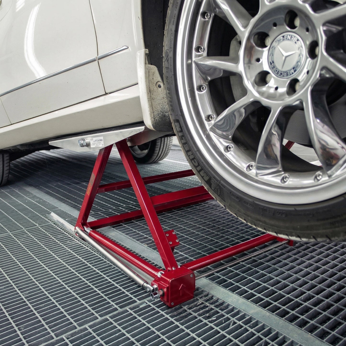 ACL2025 Portable Car Lift 4400 lbs with 5500 lbs Scissor Jack, 3-Stage Telescopic Garage Lift