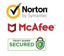 Norton, McAfee and Trust Guard secured